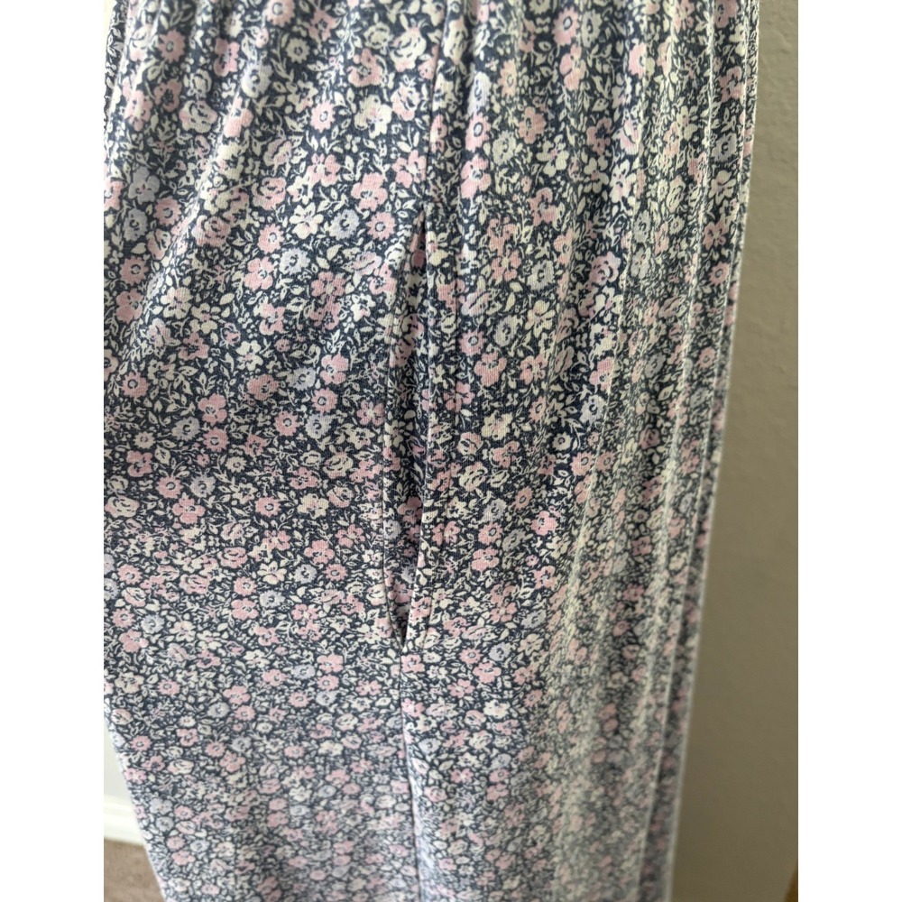 Pact Womens Organic Cotton Floral Smocked Maxi Dress Size M Pockets Sustainable - Picture 6 of 9